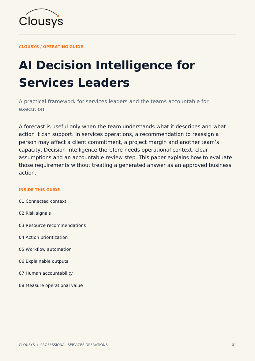 How AI changes services operations cover
